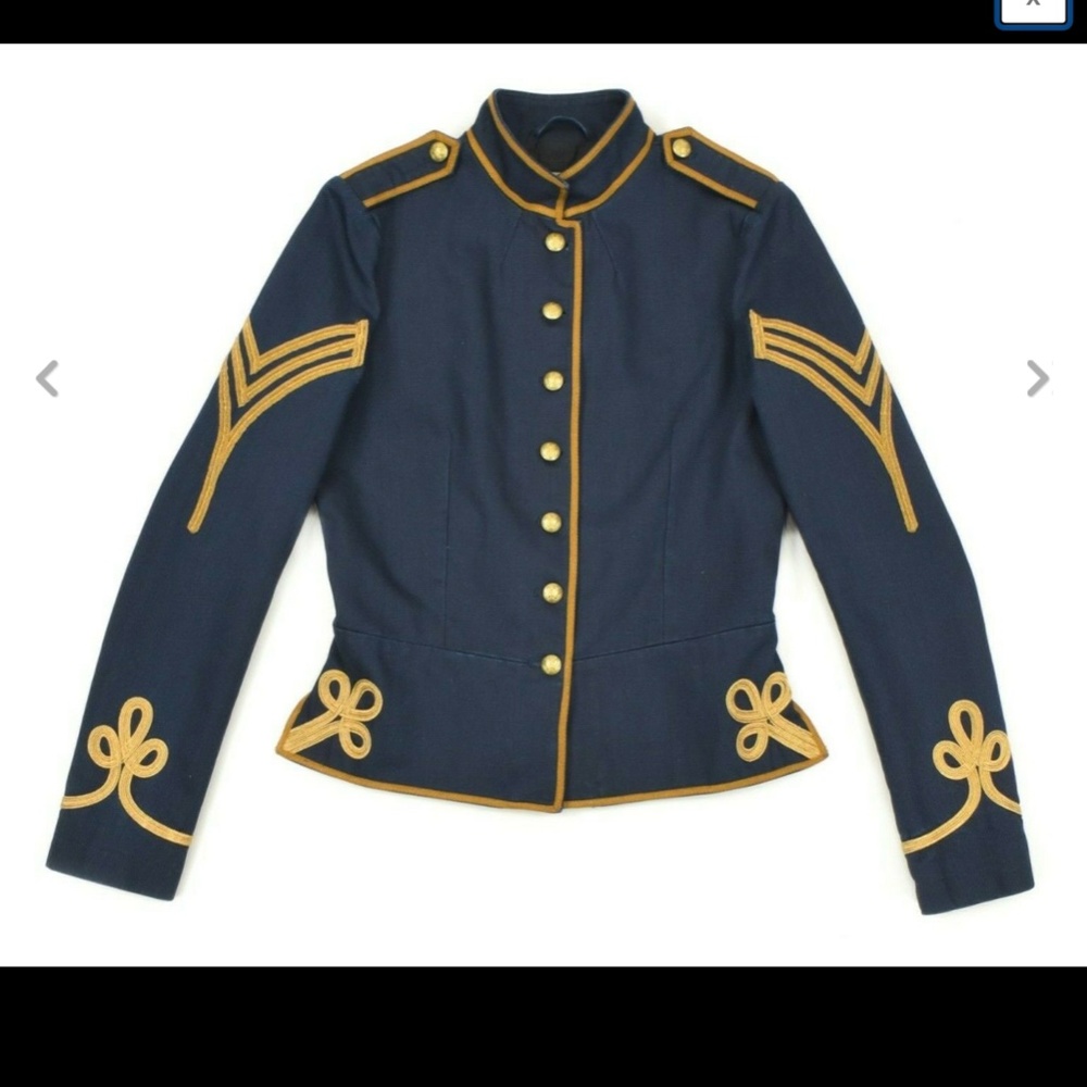 Ralph Lauren Women's Denim Supply Military Officer Jacket - Picture 6 of 12